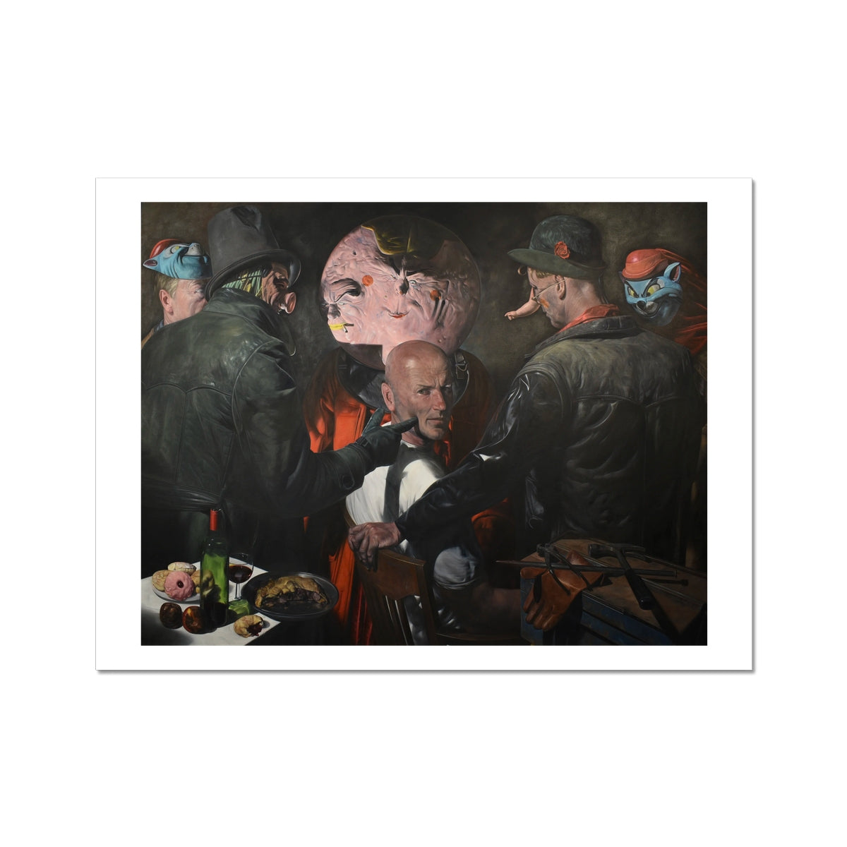 Point - painting - art poster print 12x16 inch with white border preview