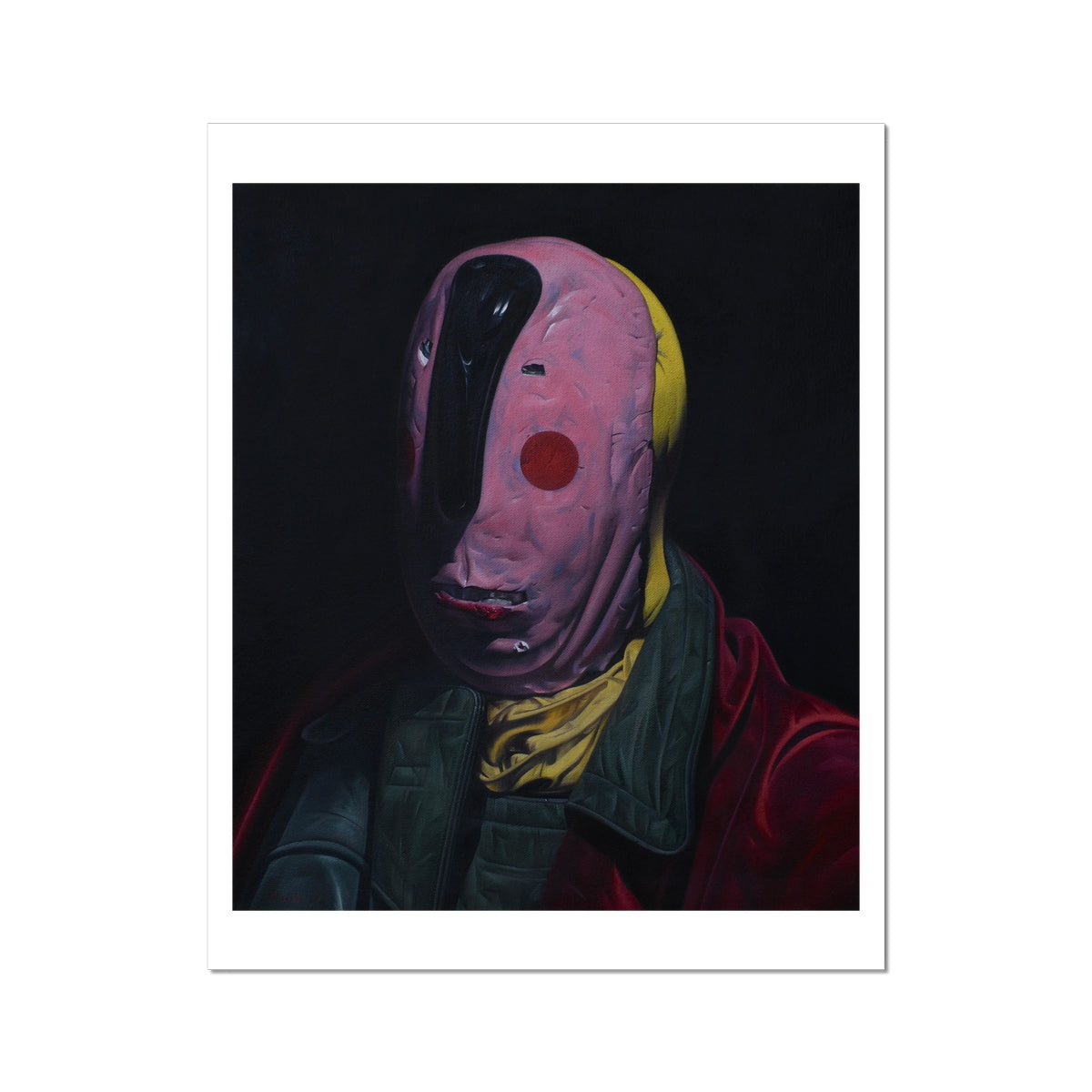 The Butcher - painting - art poster print 16x24 inch with white border