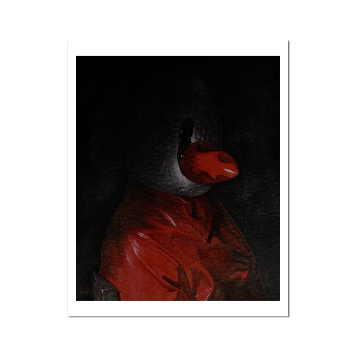 A Gentleman - painting - art poster print 16x20 inch with white border preview