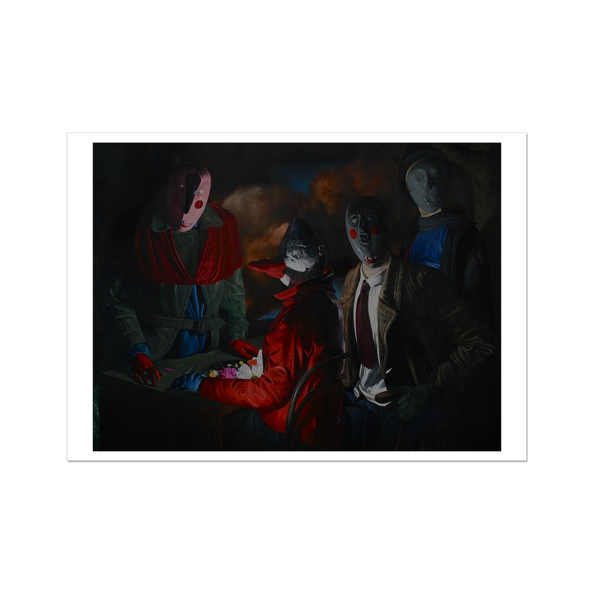 Coterie - painting - art poster print 20x28 inch with white border preview