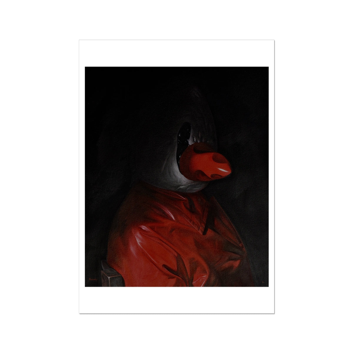 A Gentleman - painting - art poster print 20x28 inch with white border preview