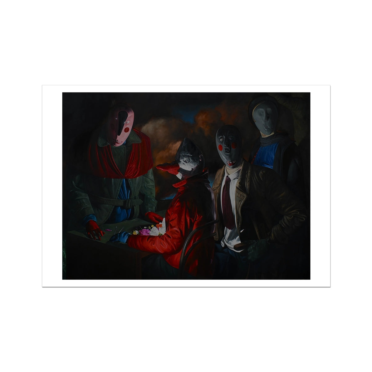Coterie - painting - art poster print 28x40 inch with white border preview