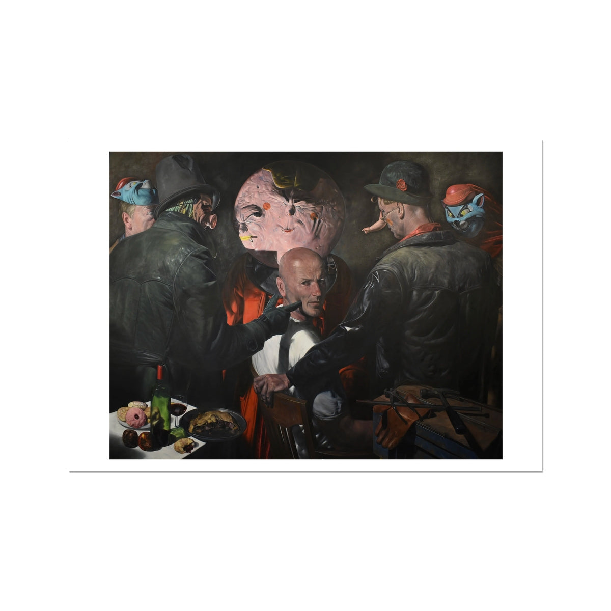 Point - painting - art poster print 28x40 inch with white border preview