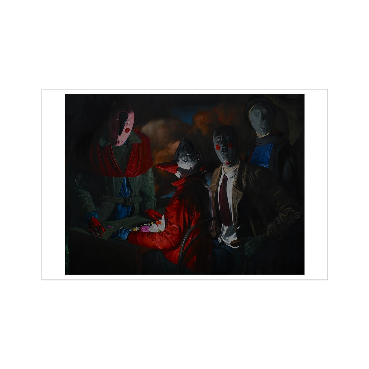 Coterie - painting - art poster print 40x60 inch with white border preview