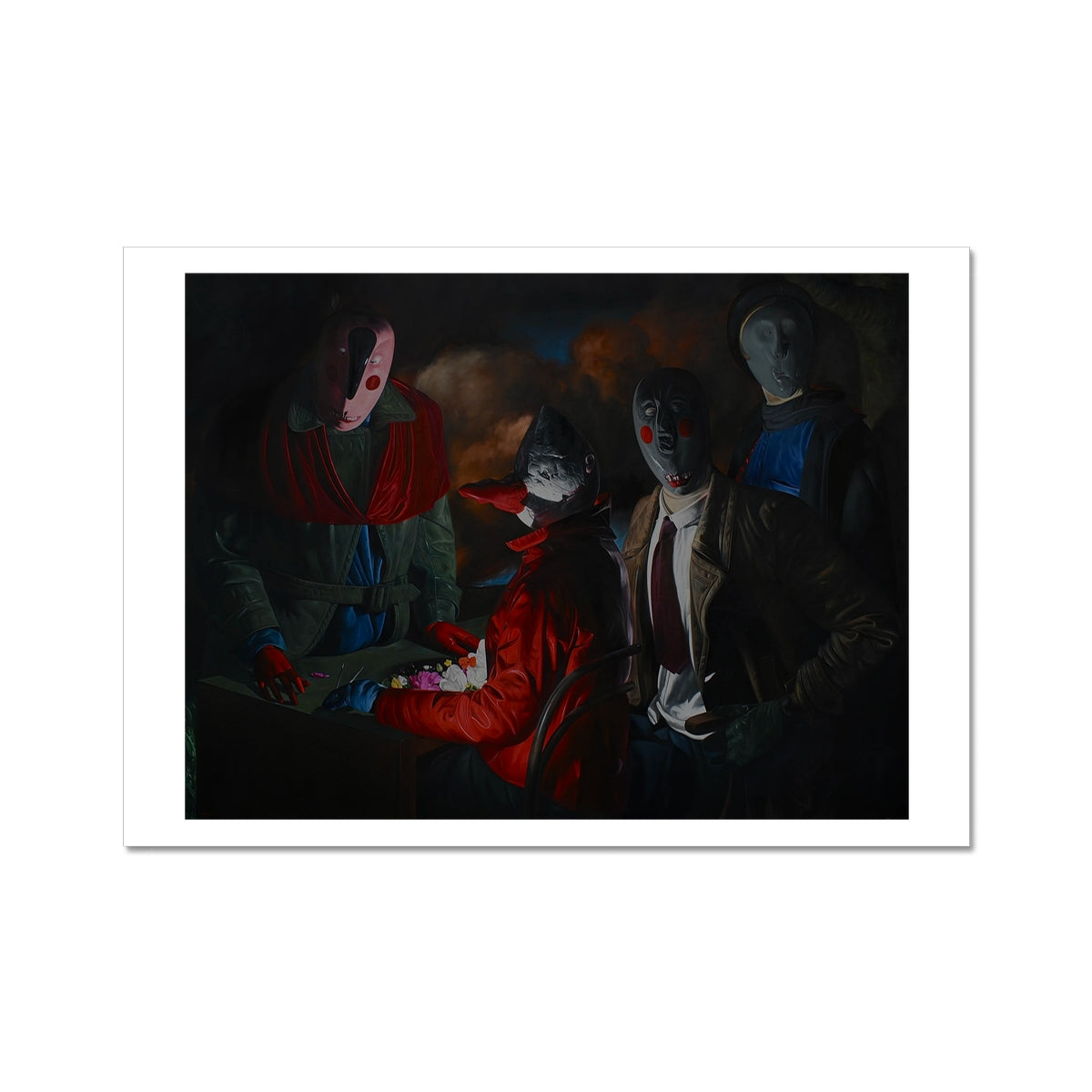 Coterie - painting - art poster print 8x12 inch with white border preview