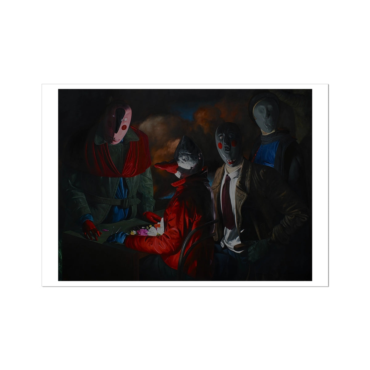 Coterie - painting - art poster print A1 with white border preview