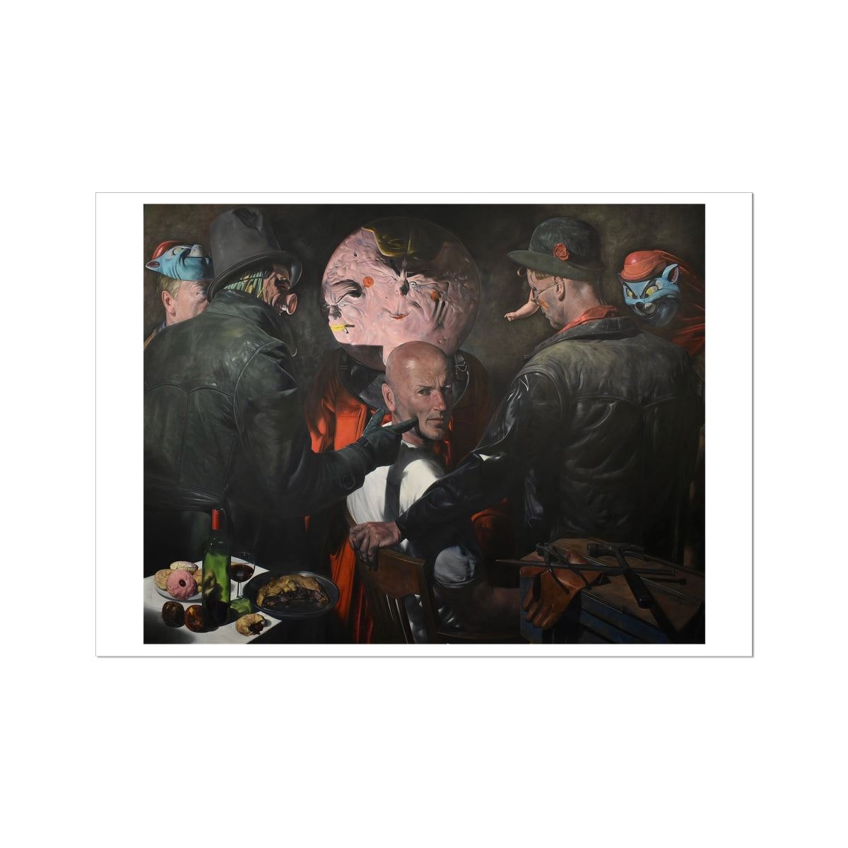 Point - painting - art poster print A1 with white border preview