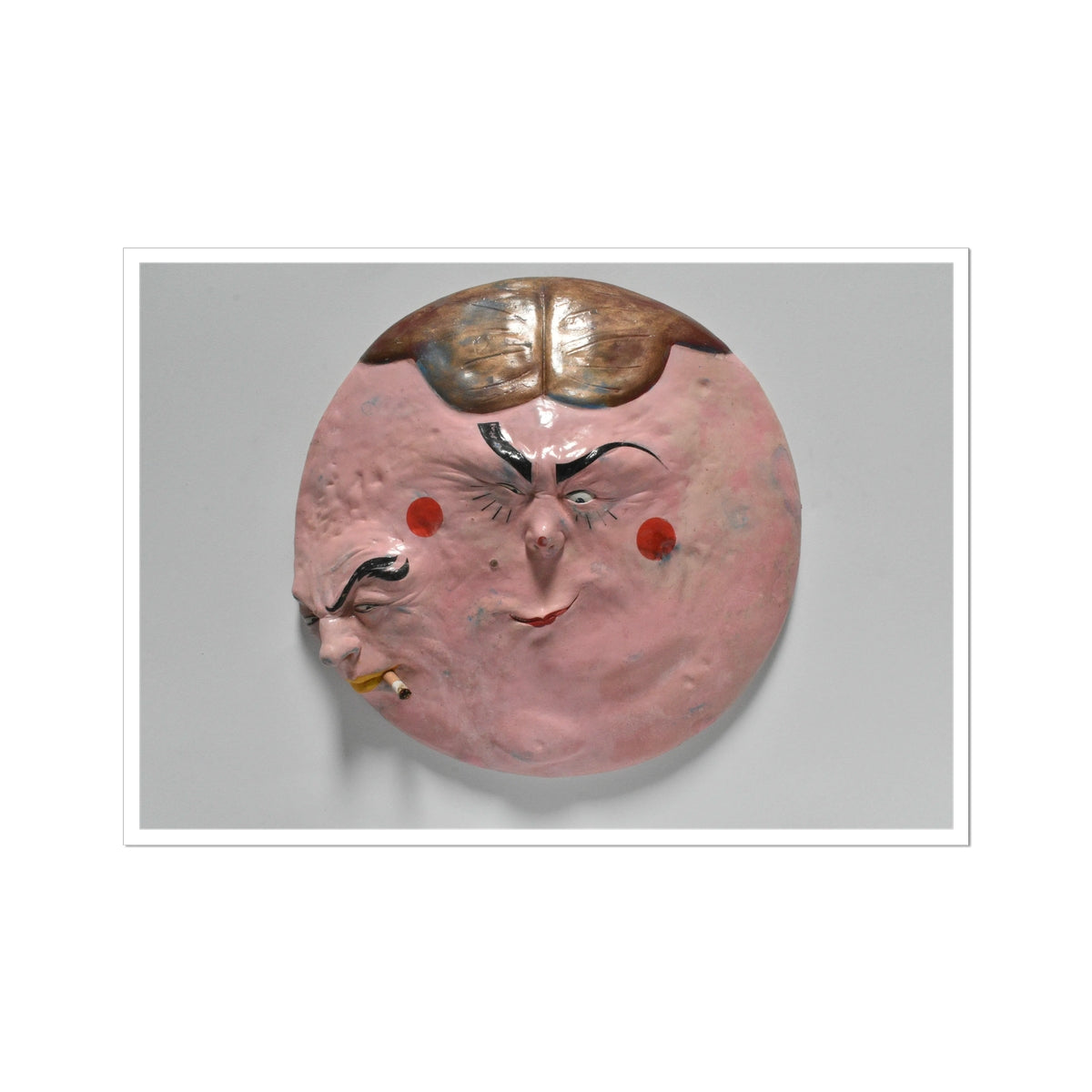 Two - Faced Mask - Sculpture art poster print 24x35 inch (A1) with white border preview