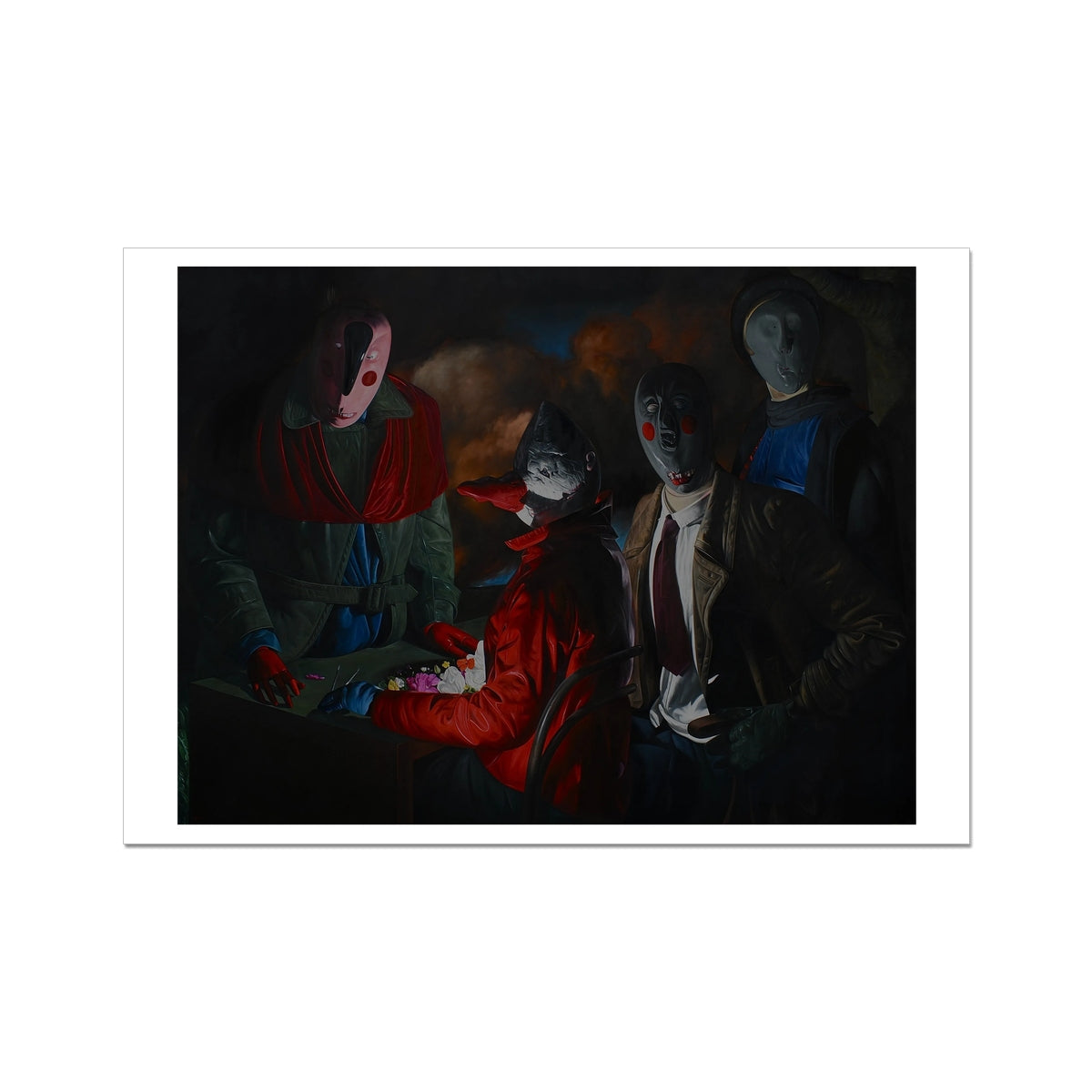 Coterie - painting - art poster print A2 with white border preview