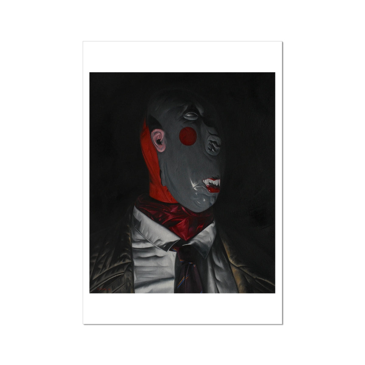 The Baker - painting - art poster print 16x24 inch (A2) with white border preview