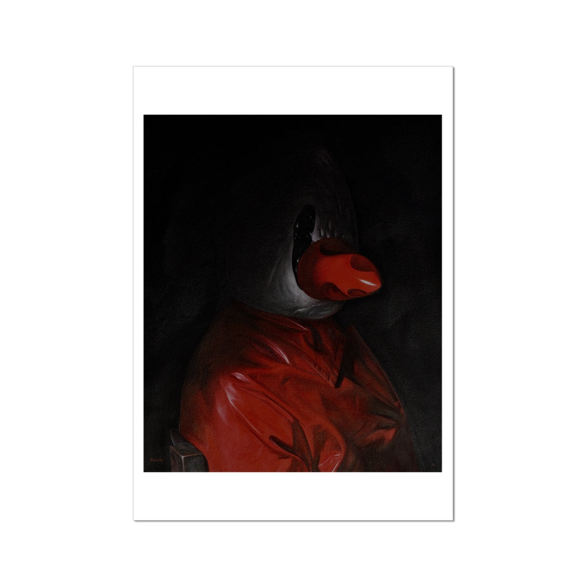 A Gentleman - painting - art poster print 16x24 inch (A2) with white border preview
