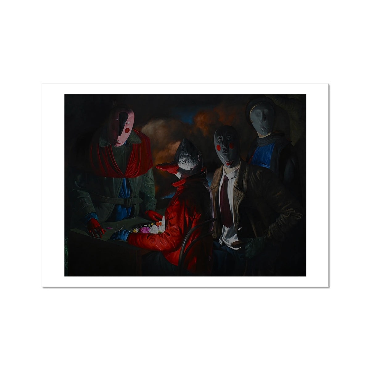 Coterie - painting - art poster print A3 with white border preview