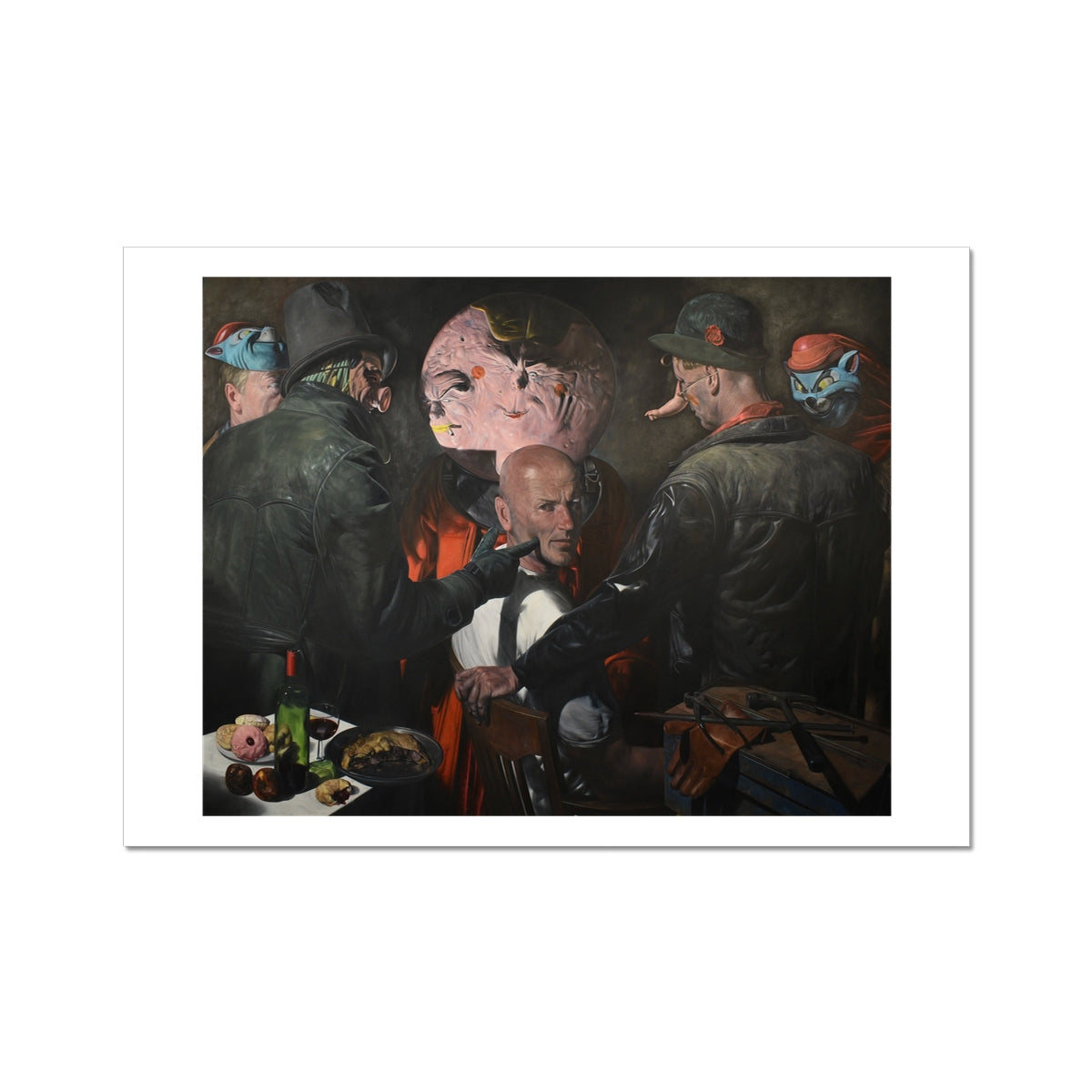 Point - painting - art poster print A3 with white border preview