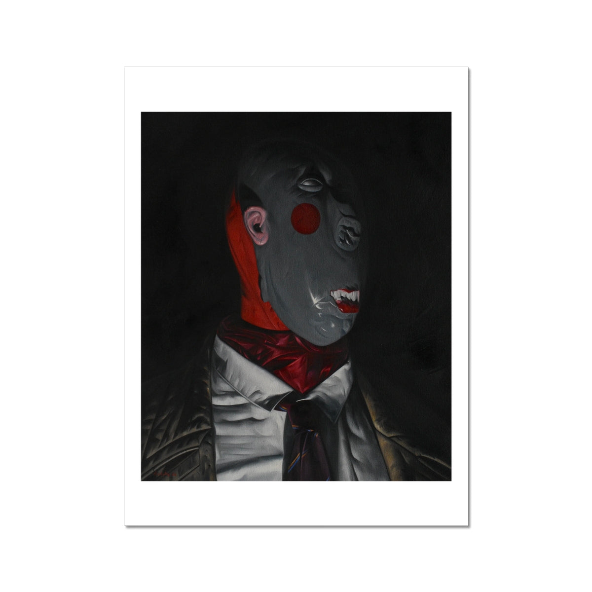 The Baker - painting - art poster print 12x16 inch (A3) with white border preview