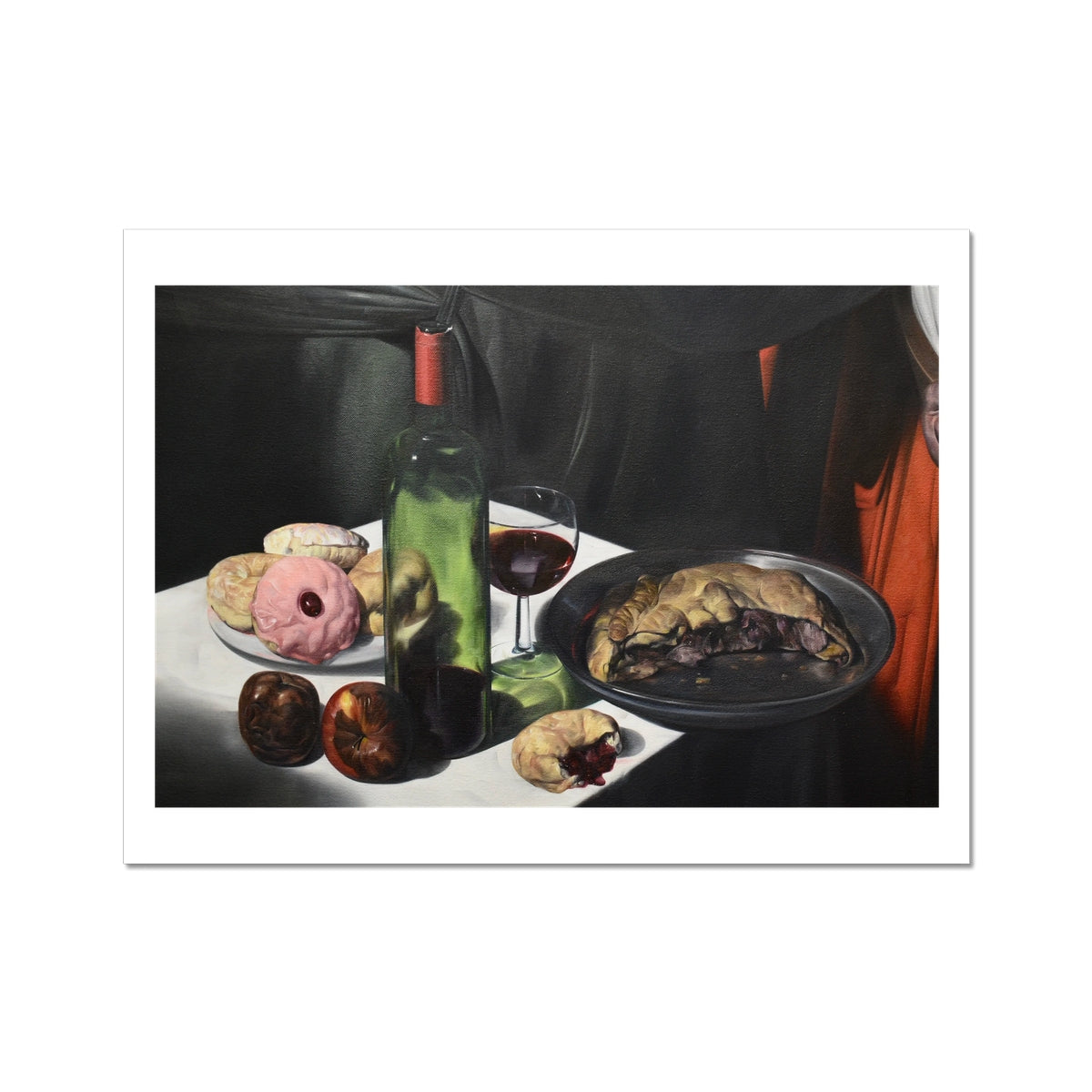 Point - detail (table) painting art poster print 12x16 inch (A3) with white border preview