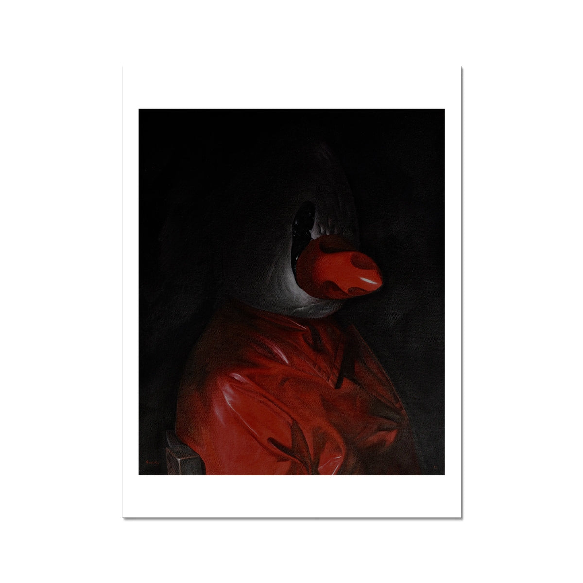A Gentleman - painting - art poster print 12x16 inch (A3) with white border preview