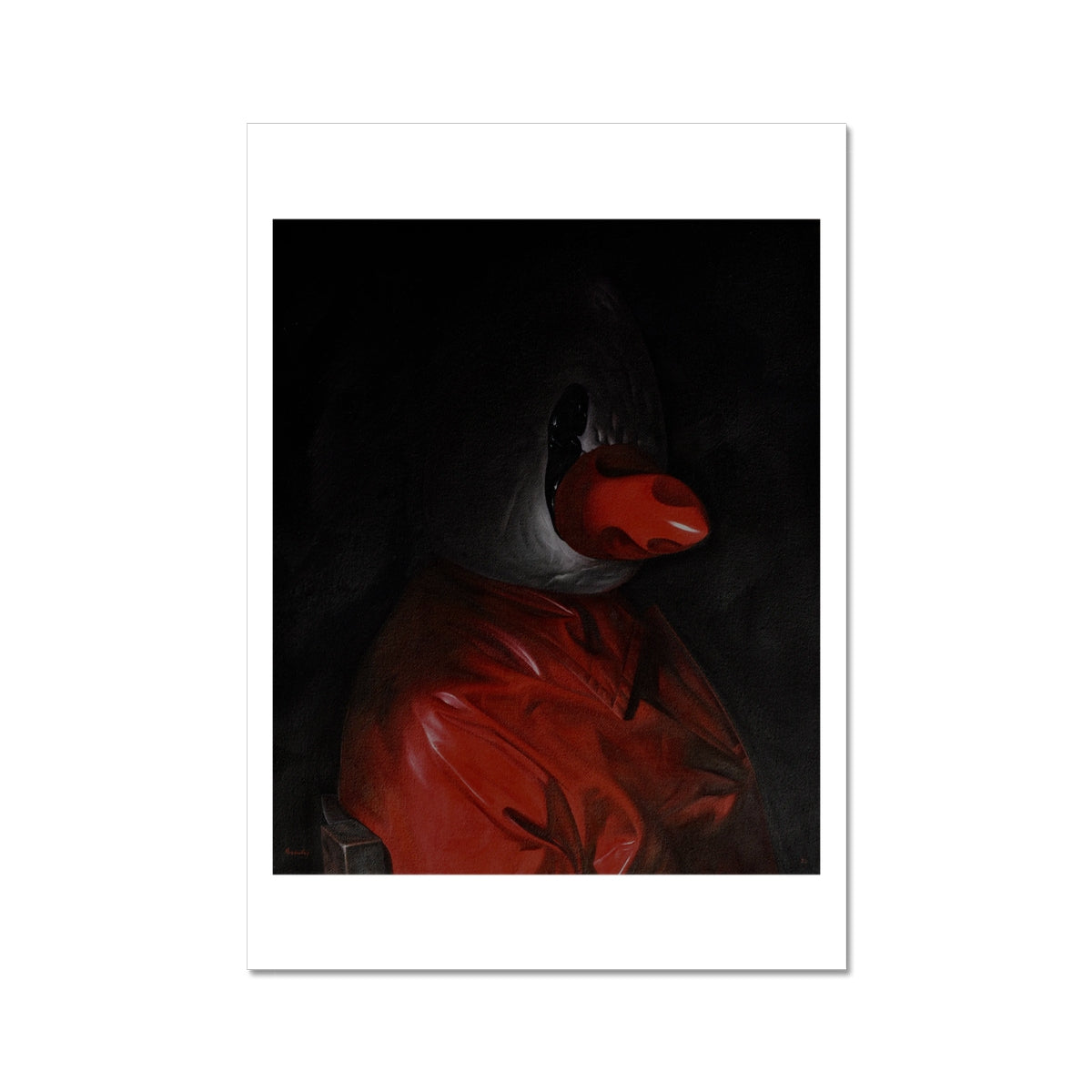 A Gentleman - painting - art poster print 8x12 inch (A4) with white border preview