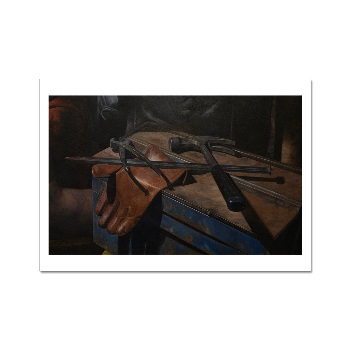 Point - detail (tools) painting art poster print 8x12 inch (A4) with white border preview