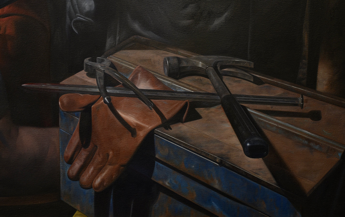 Point - detail (tools) painting art poster print by Nicholas C Williams