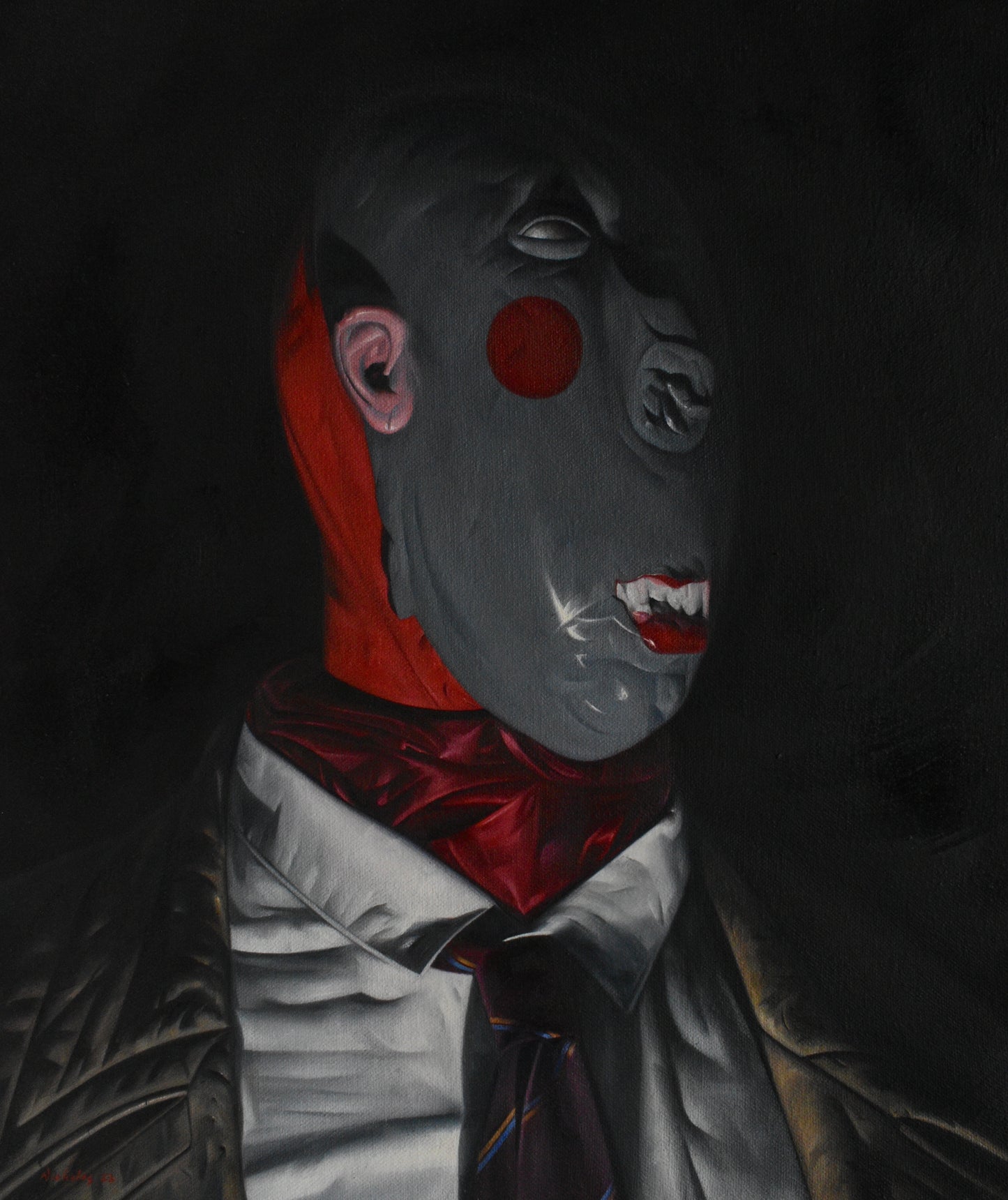 The Baker - painting by Nicholas C Williams