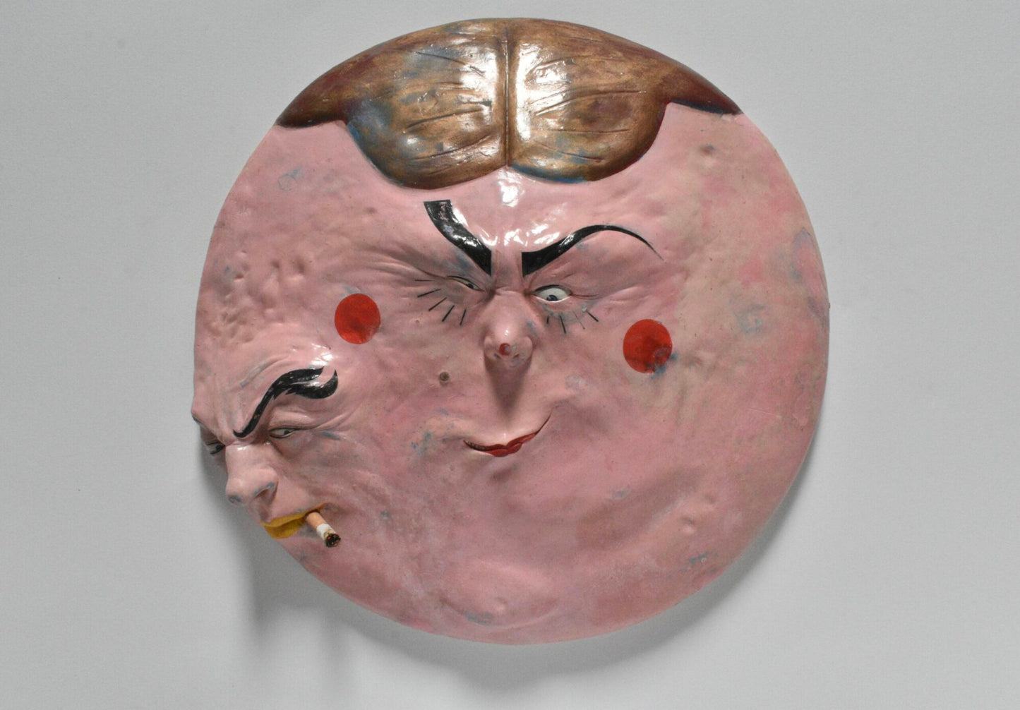Two - Faced Mask - Sculpture art poster print by Nicholas C Williams