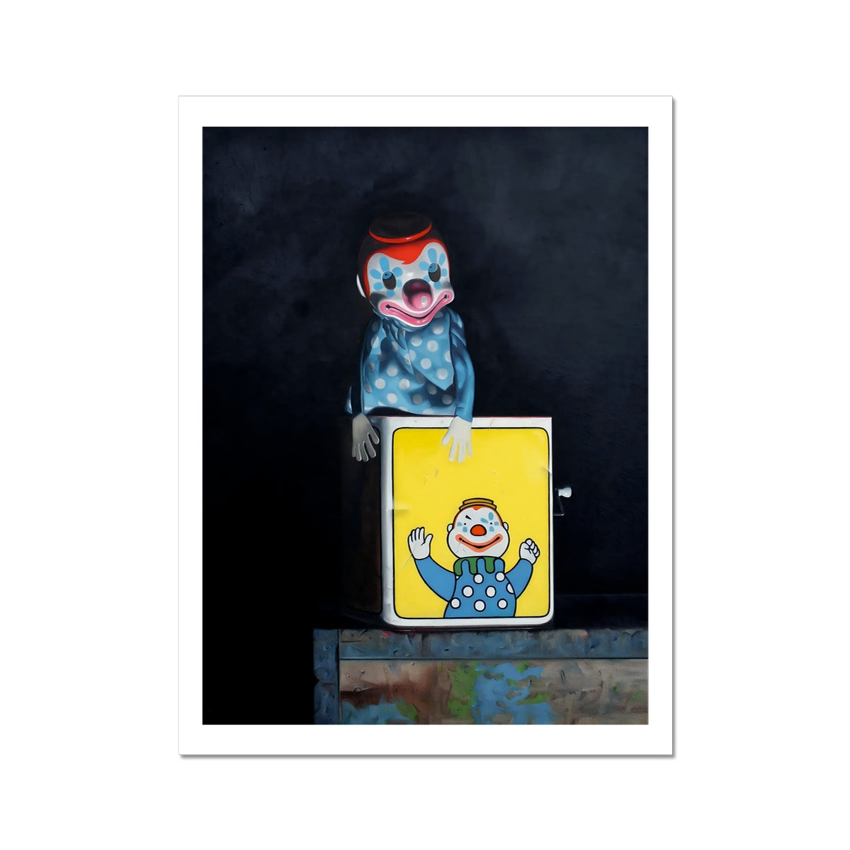 Jack in the Box - painting - art poster print 12x16 inch with white border preview