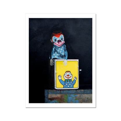 Jack in the Box - painting - art poster print 12x16 inch with white border preview