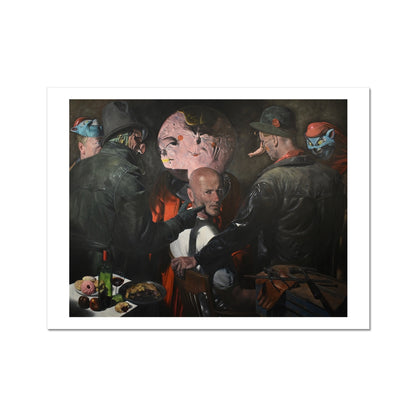 Point - painting - art poster print 12x16 inch with white border preview