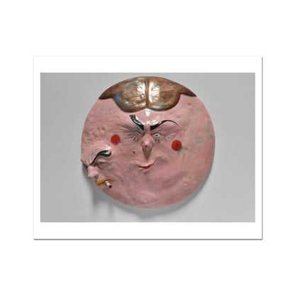Two - Faced Mask - Sculpture art poster print 16x20 inch with white border preview