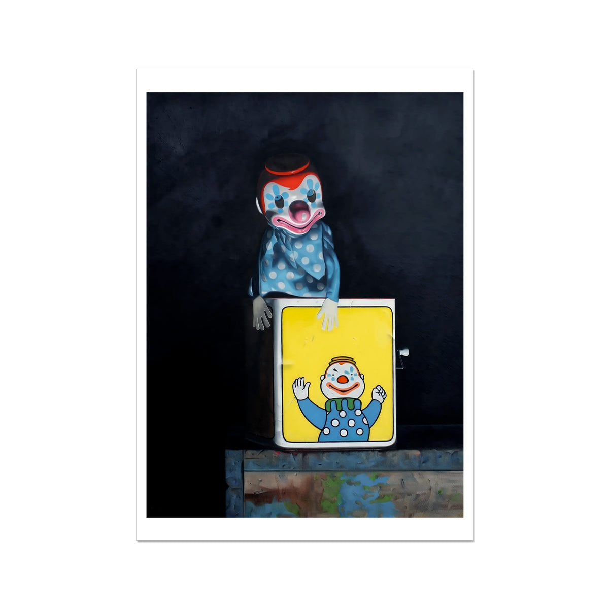 Jack in the Box - painting - art poster print 20x28 inch with white border preview