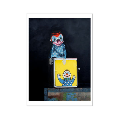 Jack in the Box - painting - art poster print 20x28 inch with white border preview