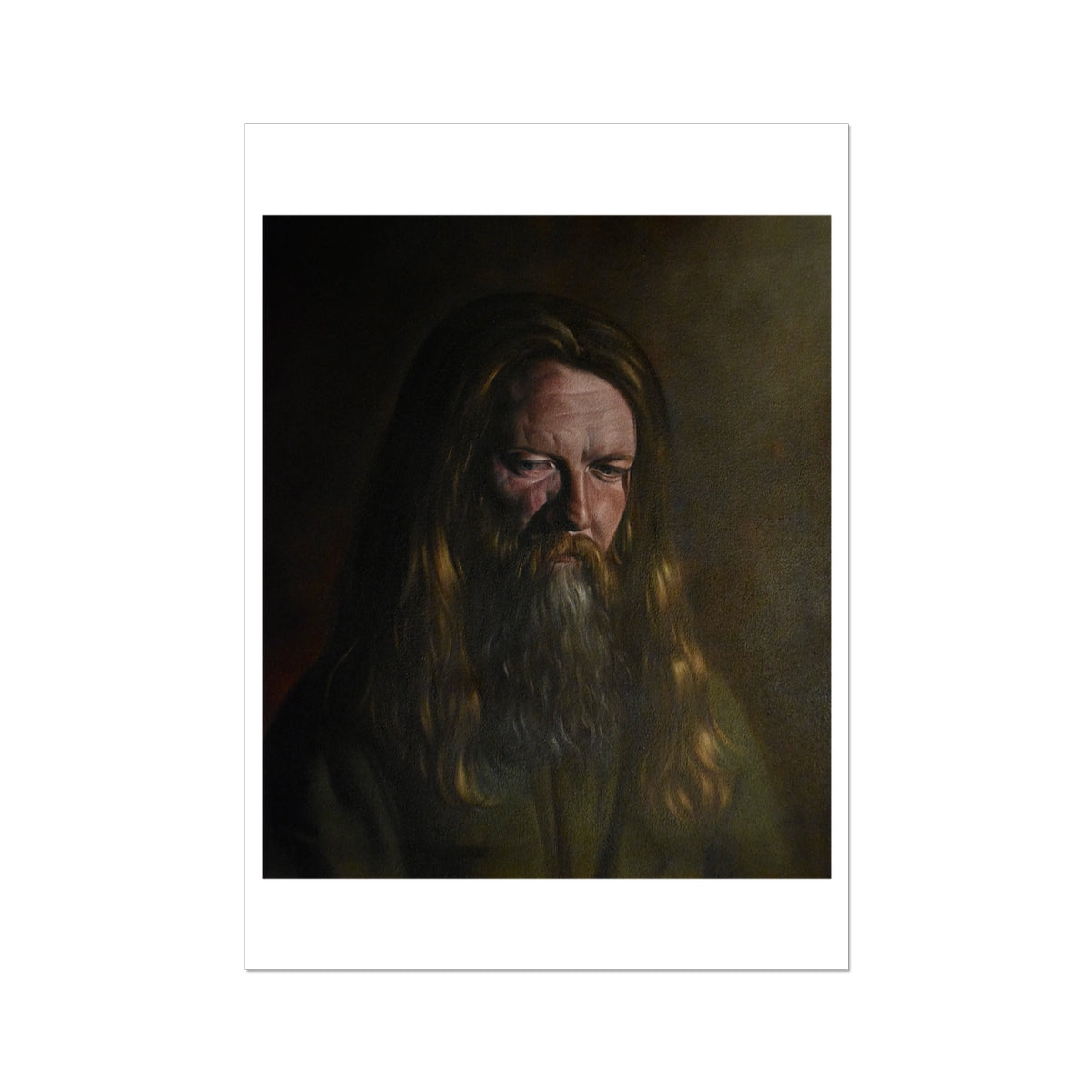 What Is It You Pray For II - painting - art poster print 20x28 inch with white border preview
