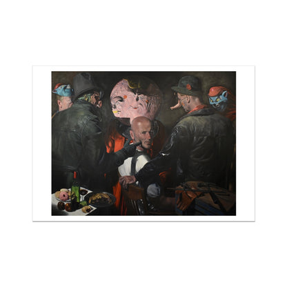 Point - painting - art poster print 28x40 inch with white border preview