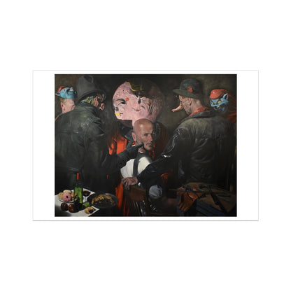 Point - painting - art poster print 40x60  inch with white border preview
