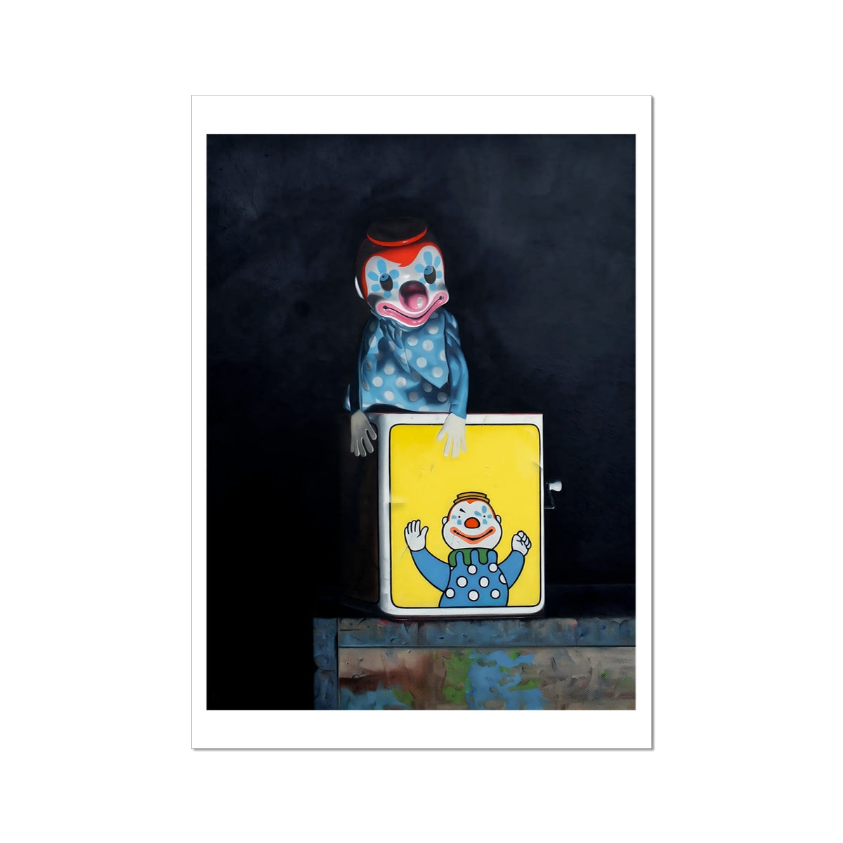 Jack in the Box - painting - art poster print A2 with white border preview