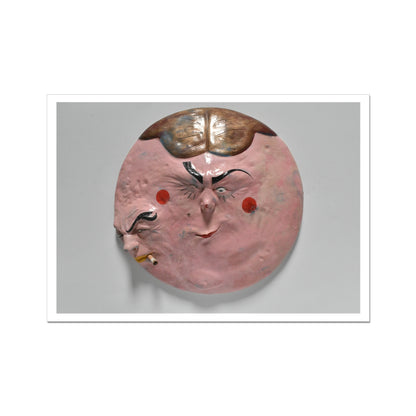 Two - Faced Mask - Sculpture art poster print 16x24 inch (A2) with white border preview