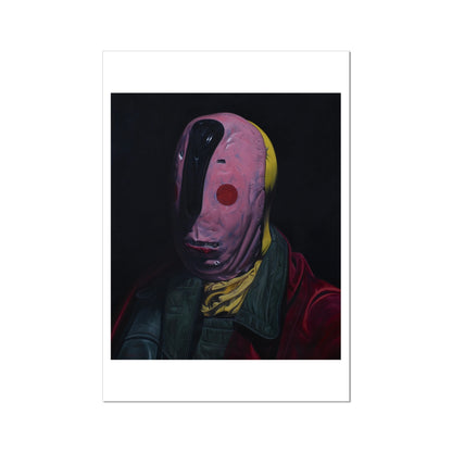 The Butcher - painting - art poster print 16x24 inch (A2) with white border 