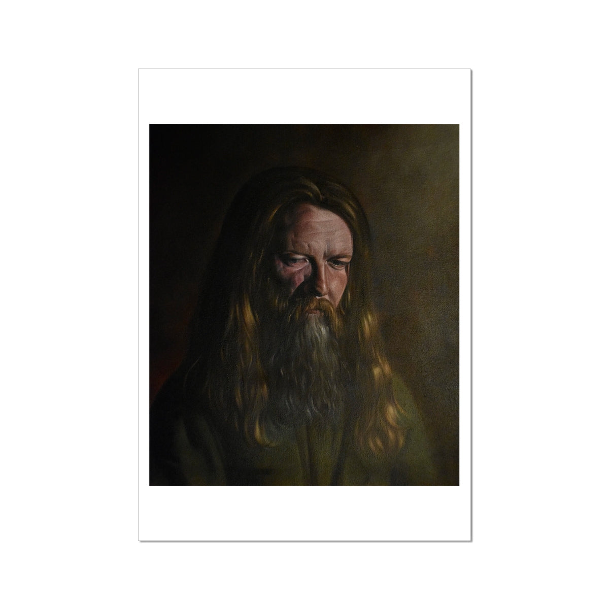 What Is It You Pray For II - painting - art poster print 16x24 inch (A2) with white border preview