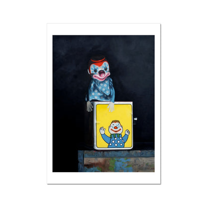 Jack in the Box - painting - art poster print A3 with white border preview