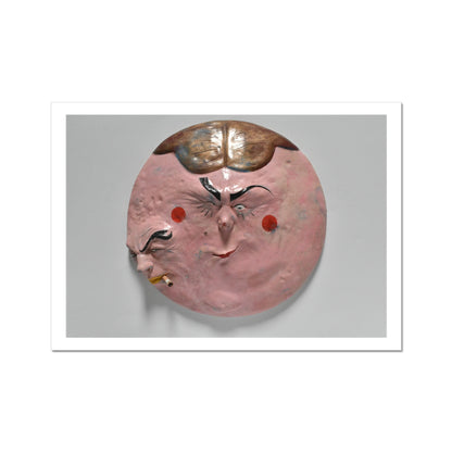 Two - Faced Mask - Sculpture art poster print 12x16 inch (A3) with white border preview