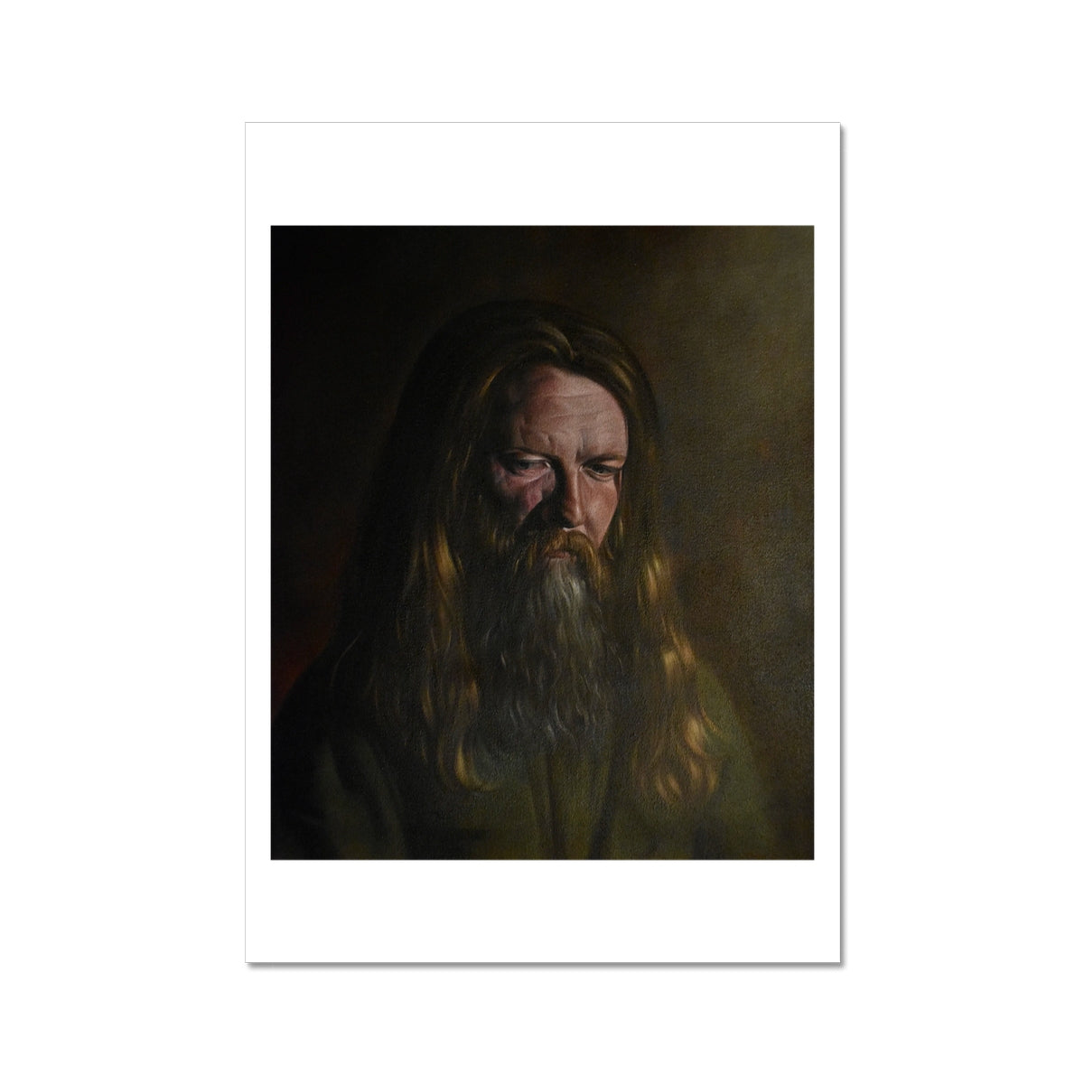 What Is It You Pray For II - painting - art poster print 8x12 inch (A4) with white border preview