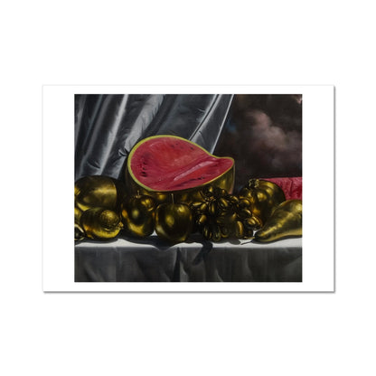 Gold - detail - painting art poster print 8x12 inch (A4) with white border preview 