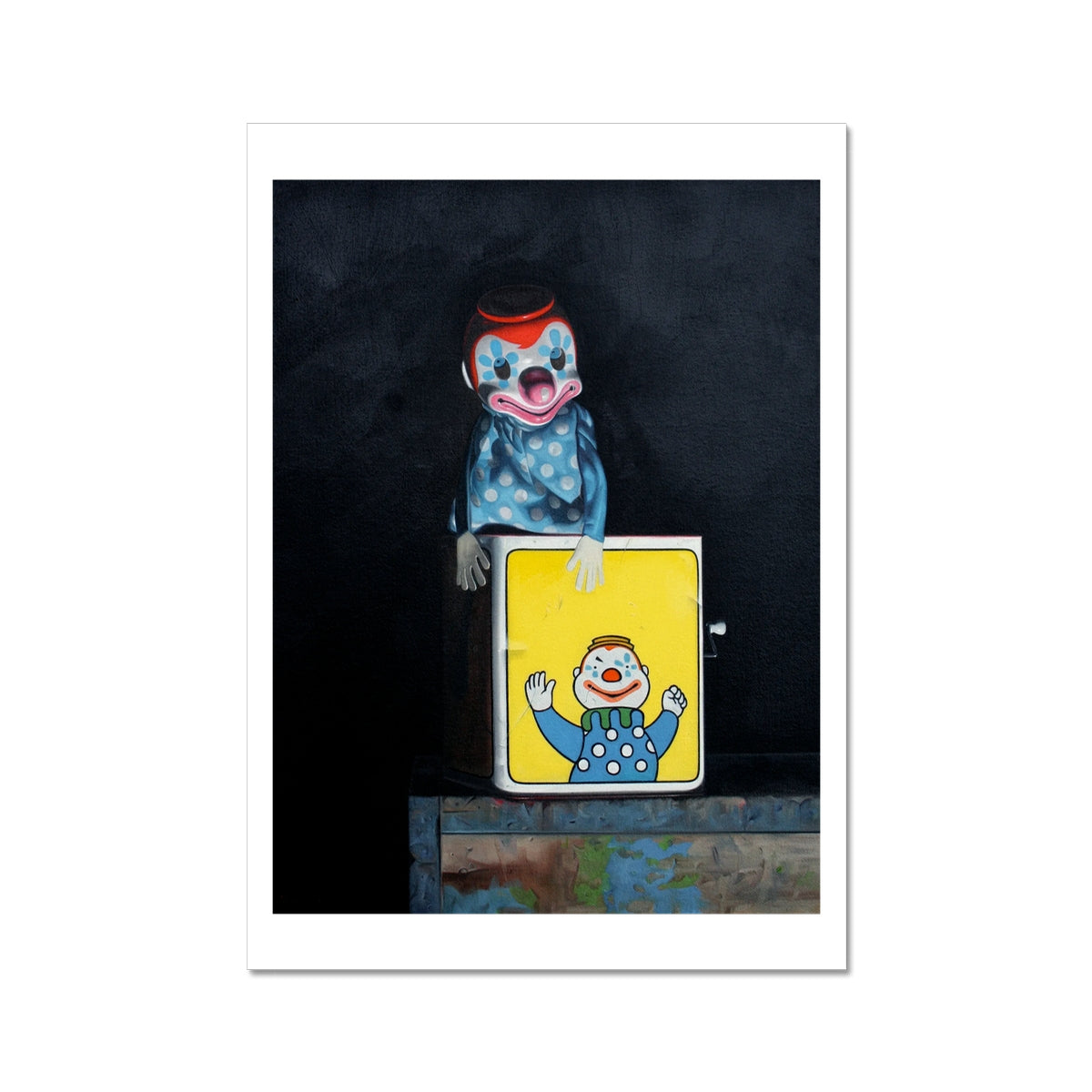 Jack in the Box - painting - art poster print 8x12 inch (A4) with white border preview