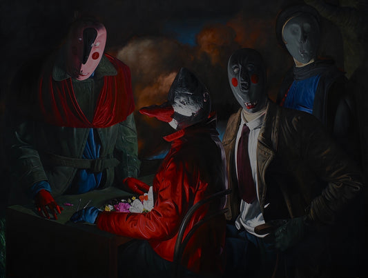 Coterie - painting by Nicholas C Williams 