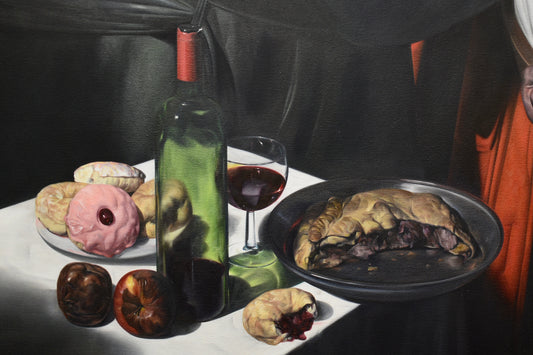 Point - detail (table) painting art poster print by Nicholas C Williams