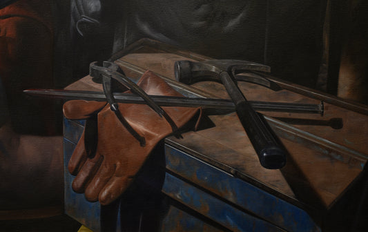 Point - detail (tools) painting art poster print by Nicholas C Williams