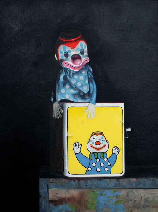 Jack in the Box - painting by Nicholas C Williams 