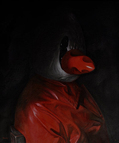 A Gentleman - painting - art poster print by Nicholas C Williams