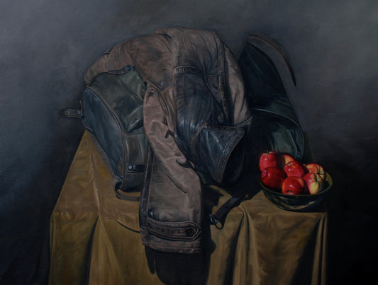 Hidden X painting art poster print by Nicholas C Williams