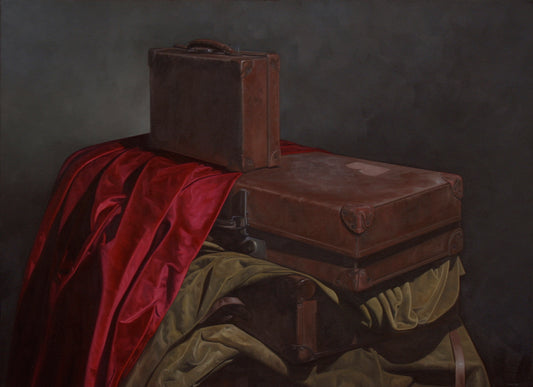 Stored - painting - art poster print by Nicholas C Williams